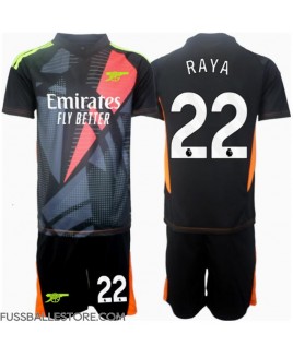 Günstige Arsenal David Raya #22 Torwart 3rd trikot Kinder 2024-25 Kurzarm (+ Kurze Hosen)